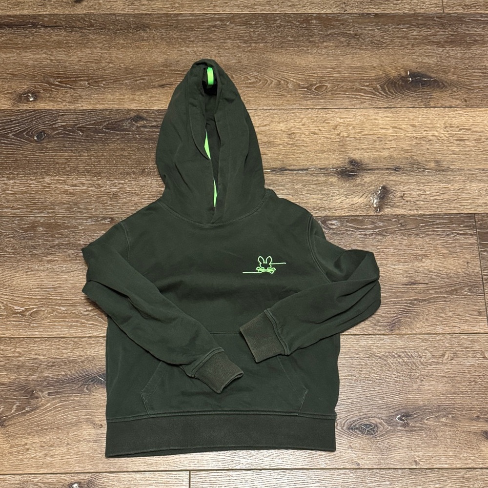 Psycho bunny green hoodie youth small‎ 8